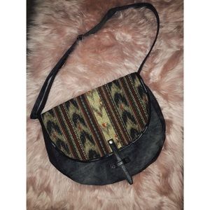Crossbody aztec bag